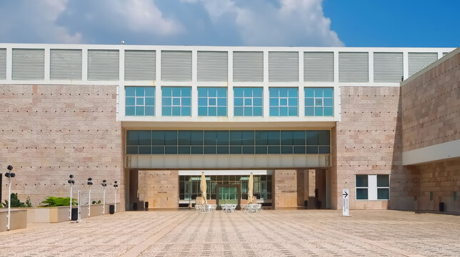 Modern building of Centro Cultural in Belem with museum Colecao Berardo in Lisbon Portugal