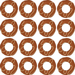 Pattern homemade cookie different taste in pastry biscuit