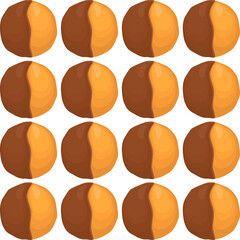 Pattern homemade cookie different taste in pastry biscuit
