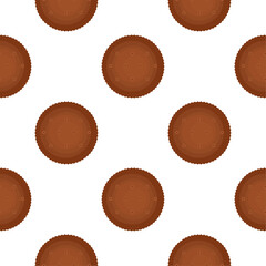 Fototapeta premium Pattern homemade cookie different taste in pastry biscuit