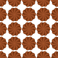 Pattern homemade cookie different taste in pastry biscuit