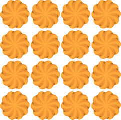 Pattern homemade cookie different taste in pastry biscuit