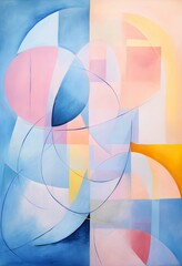 Fototapeta premium Abstract painting background from the smears of acrylic paint. Mixing multicolored oil paint. Textured arrangements. Abstract modern print . Deco art. Poster. Generative AI.