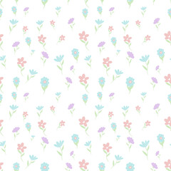 Seamless pattern with flowers 