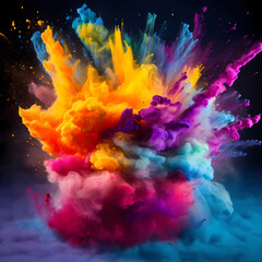 Colorful Smoke Trails: A Visual Symphony of Tones and Shades