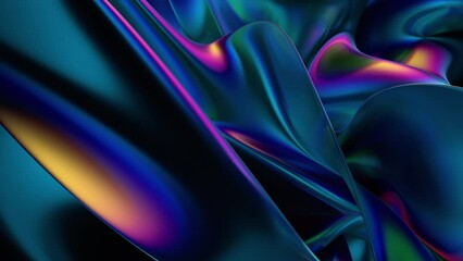 Abstract 3d design, colorful background, 4k seamless looped video
