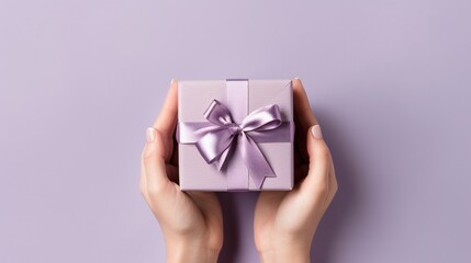 Gift box in hand, Generative AI