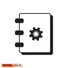 Icon vector graphic of Manual book