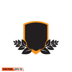 Obraz premium Icon vector graphic of shield element shape 