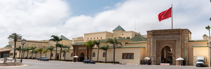 Main entrance of the Royal Palace in Rabat in Morocco