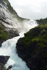 Kjosfossen waterfall iceland