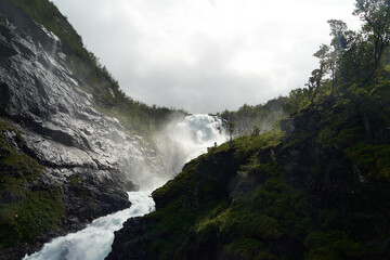 Kjosfossen waterfall iceland