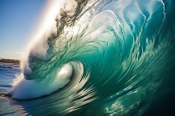 the wave of the ocean