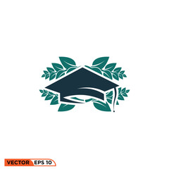 Icon vector graphic of bachelor hat