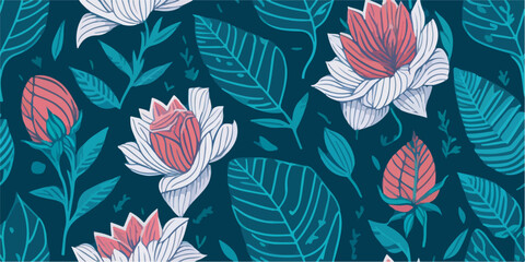 Delicate Petal Whirlwind: Airy Patterns in Vector Format