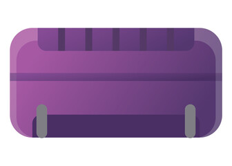 Travel luggage, bag or suitcase. Tourism and travel concept. Journey package, business travel bag, trip luggage. flat icon illustration