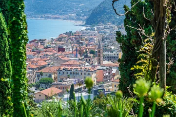 Keuken foto achterwand Liguria View over the city of Alassio