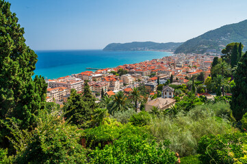 View over the city of Alassio - 618810382