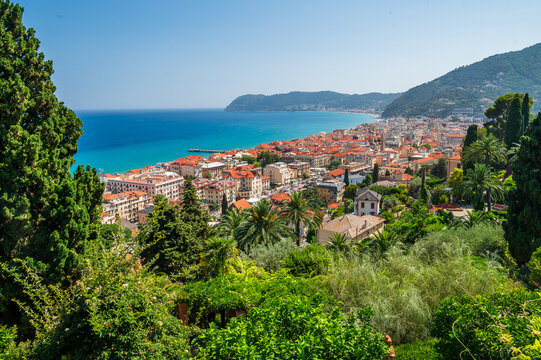 View over the city of Alassio