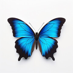 Ulysses butterfly (Papilio ulysses). Generative ai.
