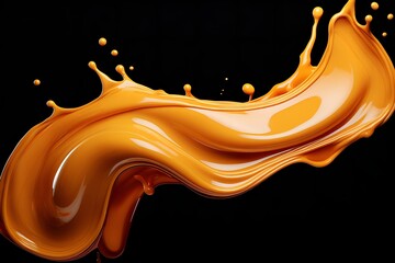 caramel liquid splash 