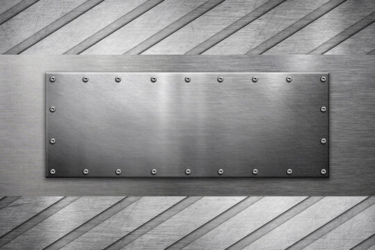 Metal board riveted steel plate
