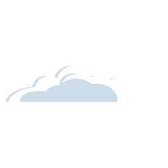 Fototapeta premium Cartoon Cloud Icon