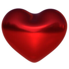 3D red heart