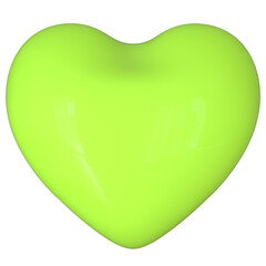 3D green heart