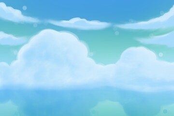 blue sky with clouds