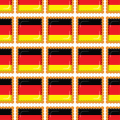 Pattern cookie with flag country Germany in tasty biscuit