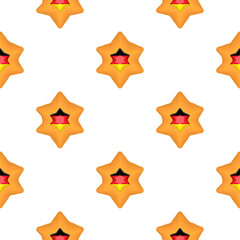 Pattern cookie with flag country Germany in tasty biscuit