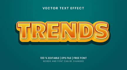 Trends editable text effects using vector graphics for labels and designs template