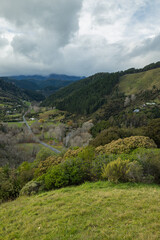 Fototapeta na wymiar ニュージーランド　ネルソンのセンター・オブ・ニュージーランドから見える風景