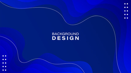 Abstract gradient blue geometric background. Dynamic shape composition. Vector illustration