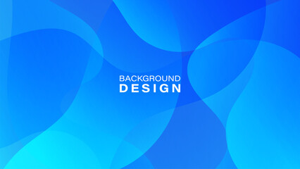 Abstract gradient blue geometric background. Dynamic shape composition. Vector illustration