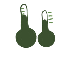 weather themed illustration, cloud, overcast, rain, water, lightning, cloudy, temperature, thermometer, lightning bolt, compass, wind, star, half moon, snow, umbrella, mountain, boat, drizzle, rainbow