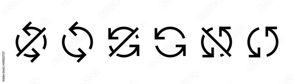Poster Refresh icon, sync repeat and reload arrow rotation icon symbol. exchange, convert button sign. update icon with Circular arrows