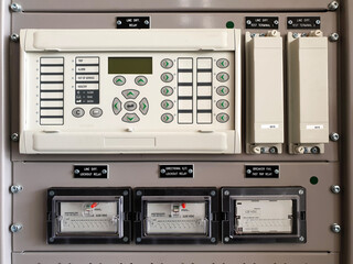 115kV Control and Protection Panel : Panel cutout for the flush-mounted of Line differential relay,...