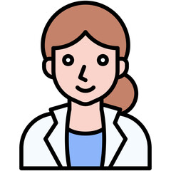 Science teacher icon, High school related vector illustration