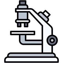 Microscope icon, High school related vector illustration