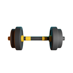 BARBELL 3D RENDER ISOLATED IMAGES