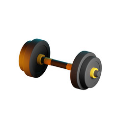 BARBELL 3D RENDER ISOLATED IMAGES