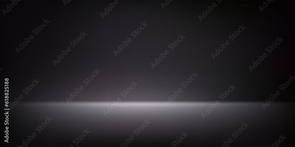 Aufkleber Abstract illuminated empty dark violet room. Design template. 3d vector background