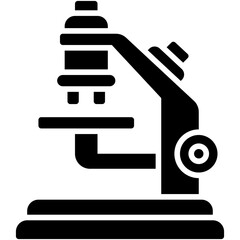 Microscope icon, High school related vector illustration