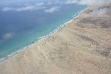Shipwreck  Santa Maria of Praia da Atalanta Beach on Boa Vista Island, Cape Verde