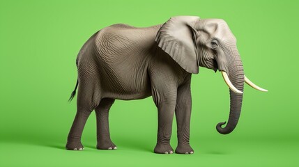 Fototapeta na wymiar an elephant with tusks on its head. Generative AI Art.
