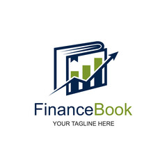 Finance book logo symbol. Finance book icon. Modern brand element sign. Suitable for your design need, logo, illustration, animation, etc.