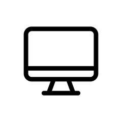 Simple Computer icon. The icon can be used for websites, print templates, presentation templates, illustrations, etc