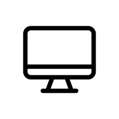 Simple Computer icon. The icon can be used for websites, print templates, presentation templates, illustrations, etc